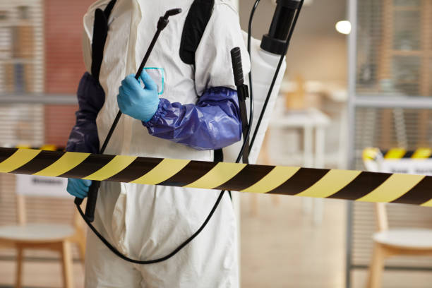 Professional Biohazard technician working in Compton, AR